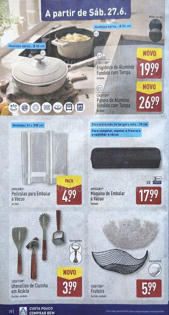 Antevisão Folheto ALDI Promoções de 22 a 28 junho